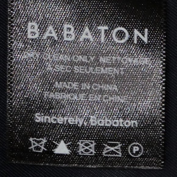 Aritzia Babaton Tweed Textured Navy Double Breasted Blazer Size 2 - Picture 13 of 14